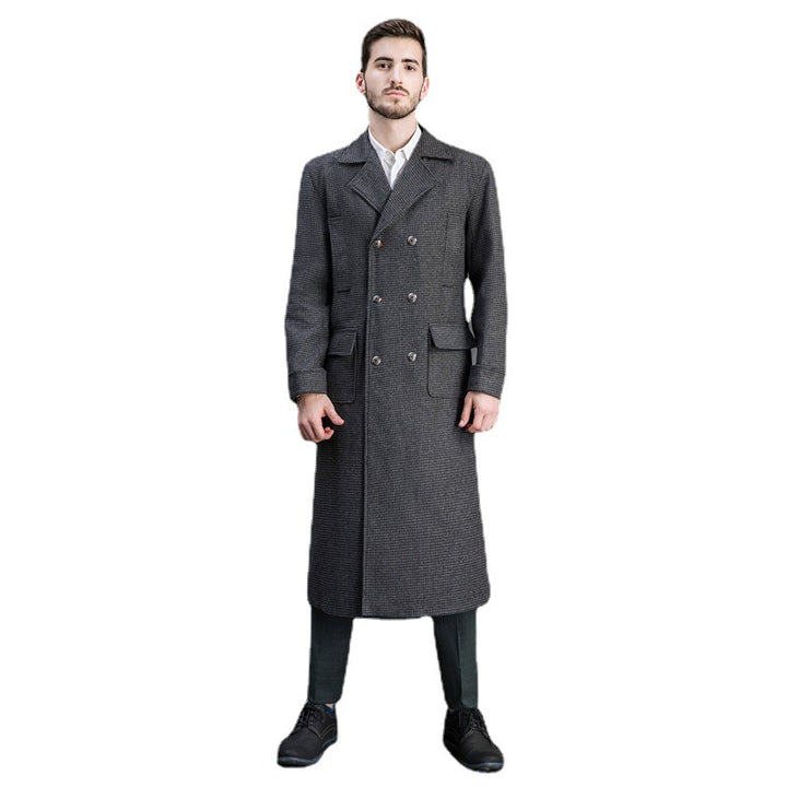 Men's Double-Breasted Coat Mune Fashion