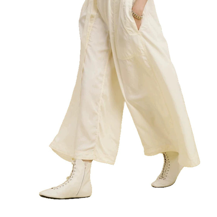 Women’s Longer Utility Jumpsuit with Shirt Collar and Tie Belt Mune Fashion