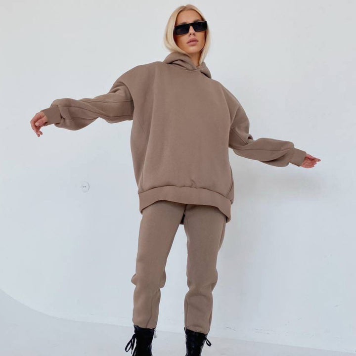 Women's oversized hoodie loungewear set with extra large hood and tailored joggers Mune Fashion