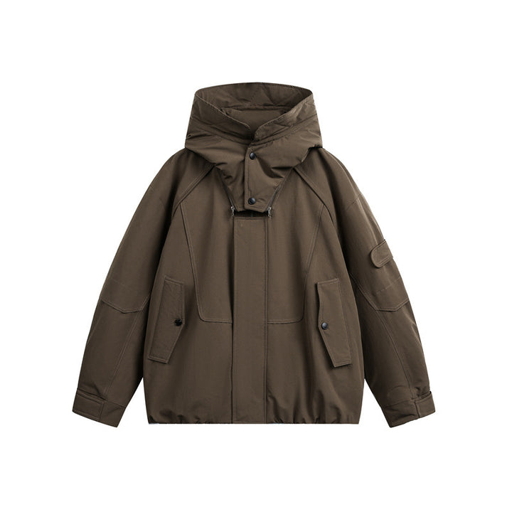 Men's technical outdoor jacket with adjustable hood and utility pockets Mune Fashion