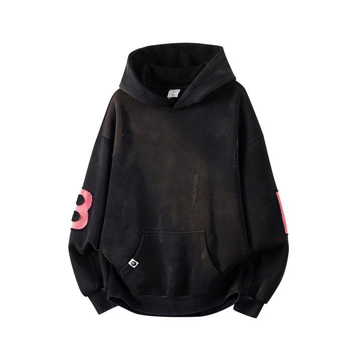 Unisex Oversize Hoodie with handwritten graphic print, kangaroo pocket & ribbed hem Mune Fashion