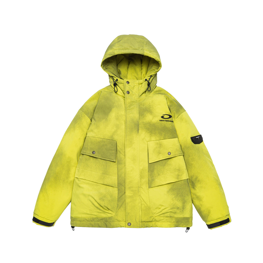 Men's Padded Parka Jacket with Hood and Utility Pockets Mune Fashion