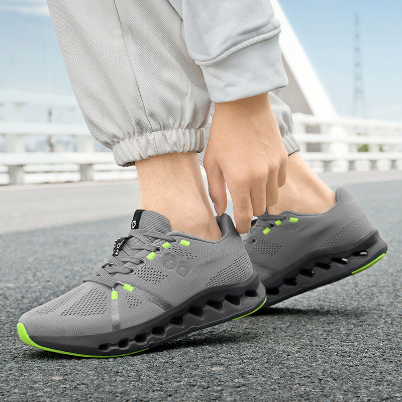 Women's Airy Roadrunning Sneakers with Perforated Hollow Chamber Sole and Breathable Knit Upper Mune Fashion