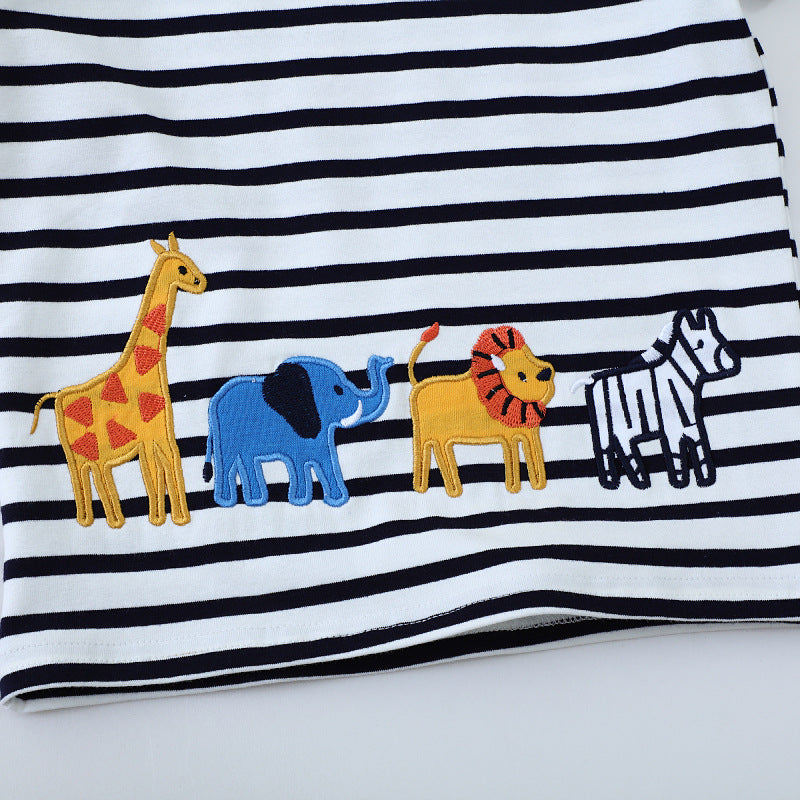 Boys T-shirt with colorful animal motif Mune Fashion