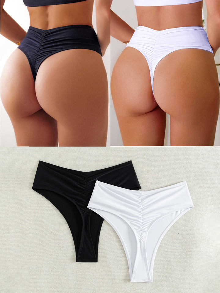 Ladies High-Cut Bikini with Side Ties Mune Fashion