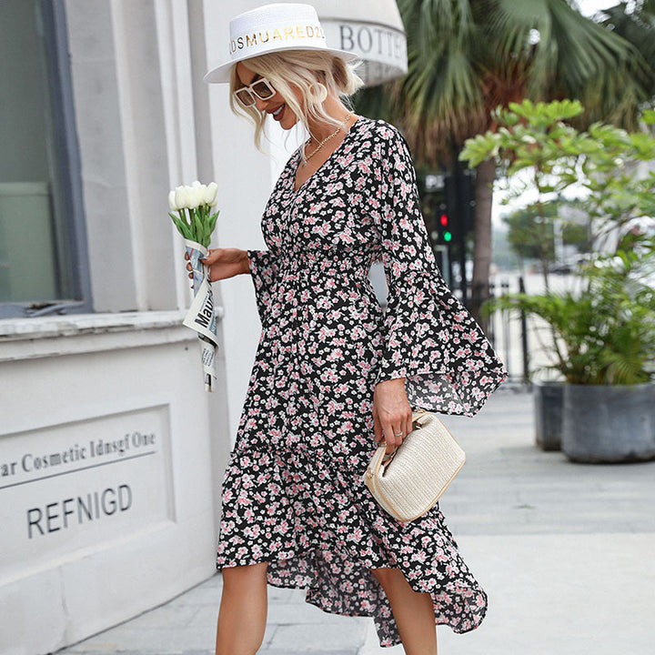Ladies Flower Dress Mune Fashion