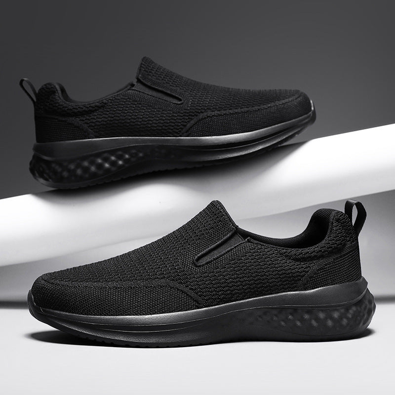 Unisex seamless slip-on sneakers with viscoelastic insole, flexible cushioning sole, and breathable knit upper Mune Fashion