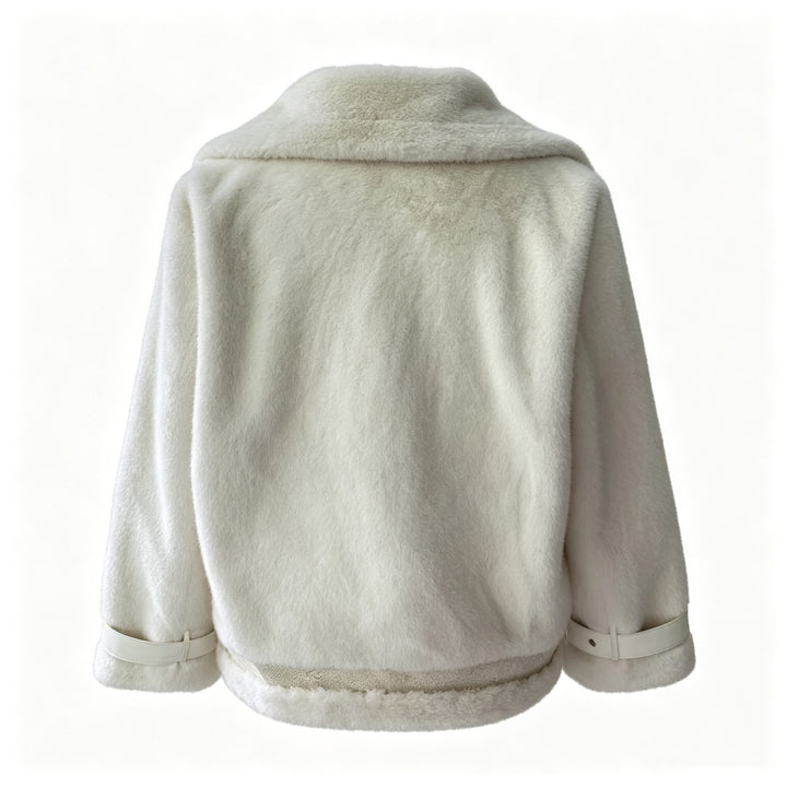 Ladies Elegant and Comfortable Faux Fur Jacket Mune Fashion