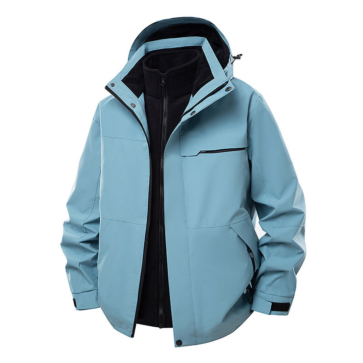 Men's Waterproof Outdoor Jacket with Adjustable Hood Mune Fashion