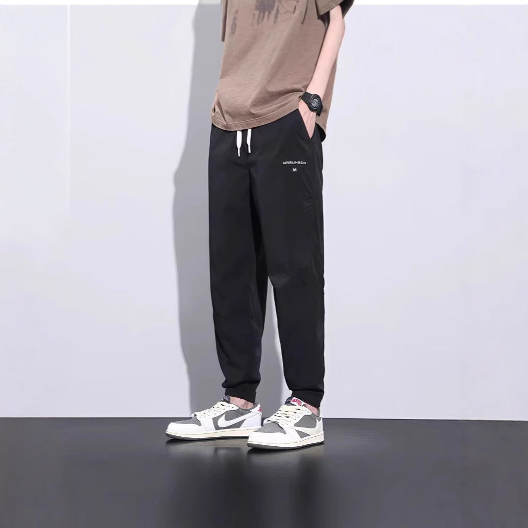 Men's Lightweight Sports Pants with Side Zipper Pockets Mune Fashion
