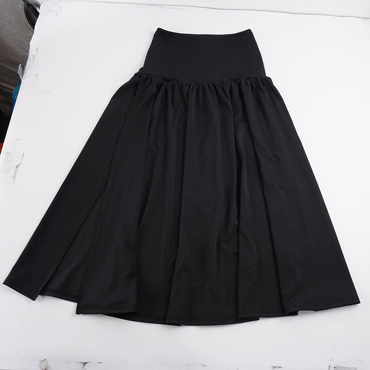 Women's Maxi Skirt with High Elastic Waist Mune Fashion