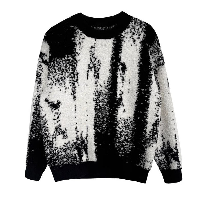 Men's Fashionable Chunky Knit Sweater with Graphic Pattern Mune Fashion