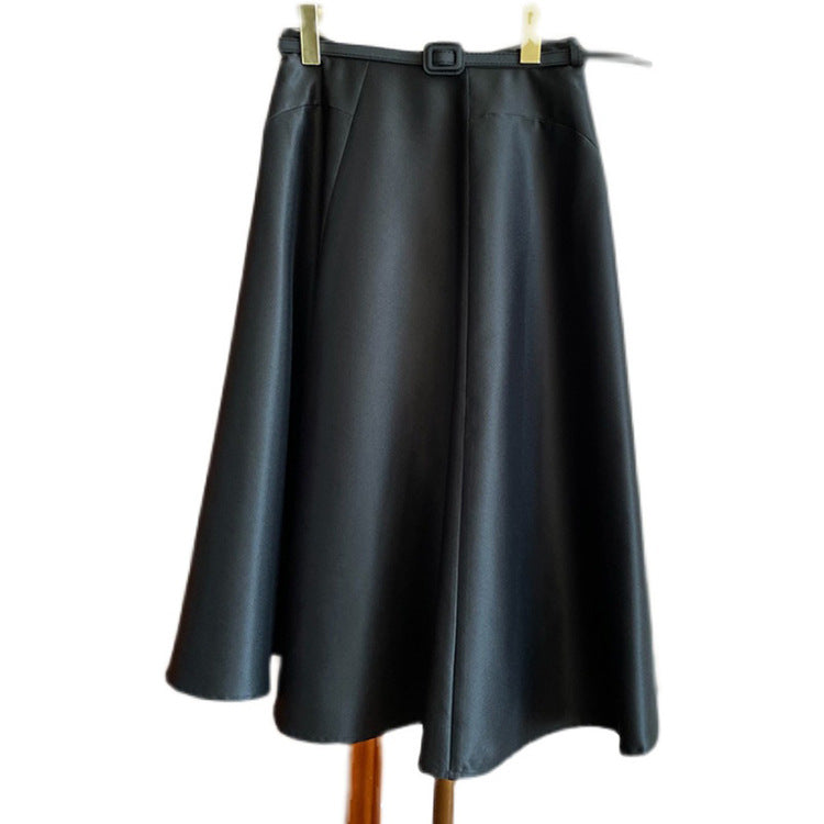 Women’s Midi Skirt with Elegant Waistband Mune Fashion