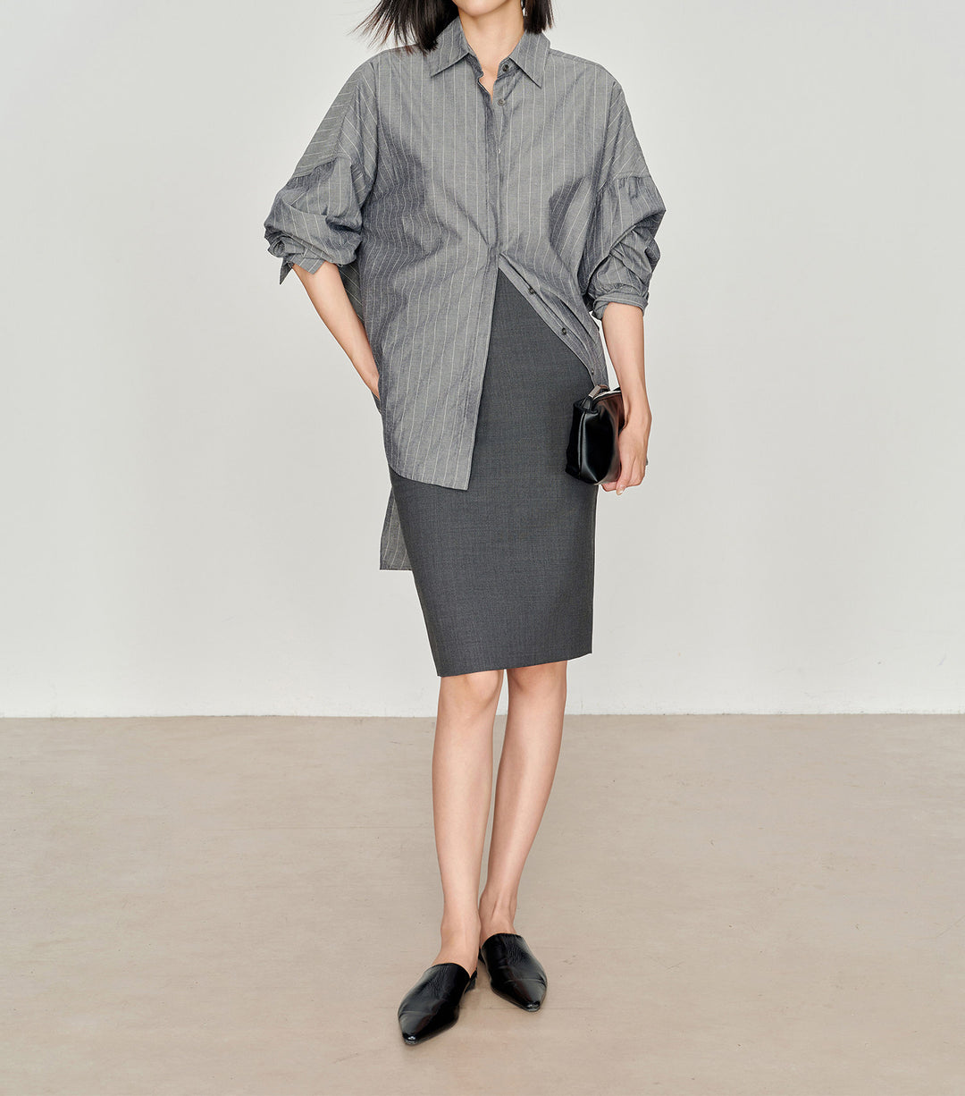 Women Fashionable Blouse with Generous Sleeves Mune Fashion