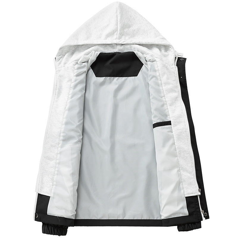 Men's technical hooded softshell jacket with adjustable hood and utility pockets Mune Fashion