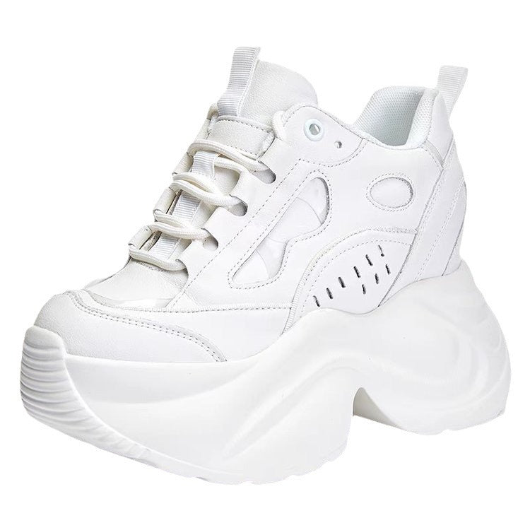 Women sporty chunky sneakers with extra large platform sole Mune Fashion