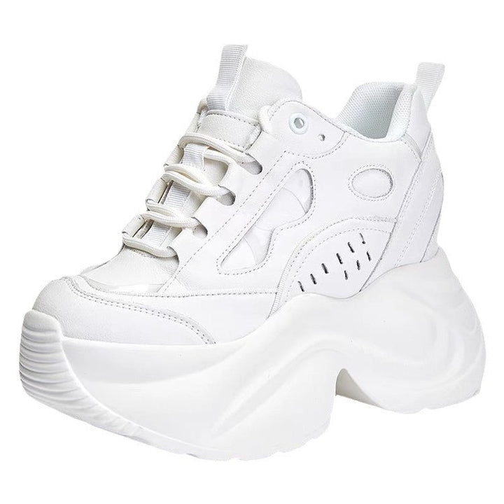 Women sporty chunky sneakers with extra large platform sole Mune Fashion