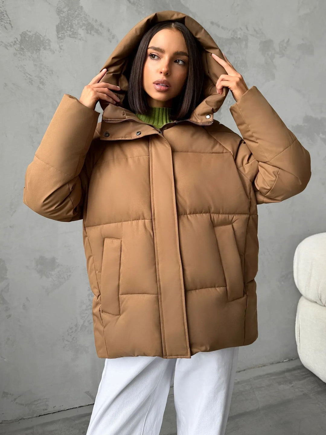 Women's Fashionable Oversized Down Jacket