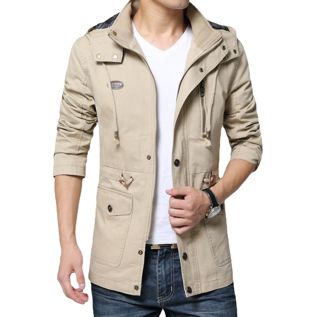 Men's cotton parka with hood, drawstring, and multifunctional pockets Mune Fashion