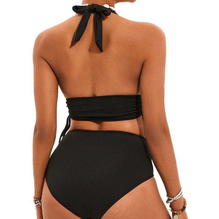 Women's High-Waisted Bikini with Wrap Top Mune Fashion