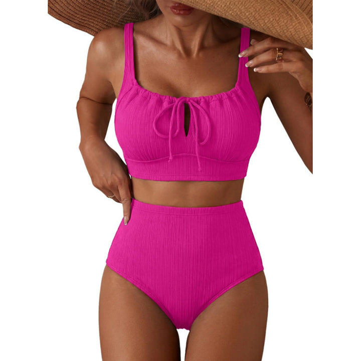 Women High-Cut Bikini with Gathered Top Mune Fashion
