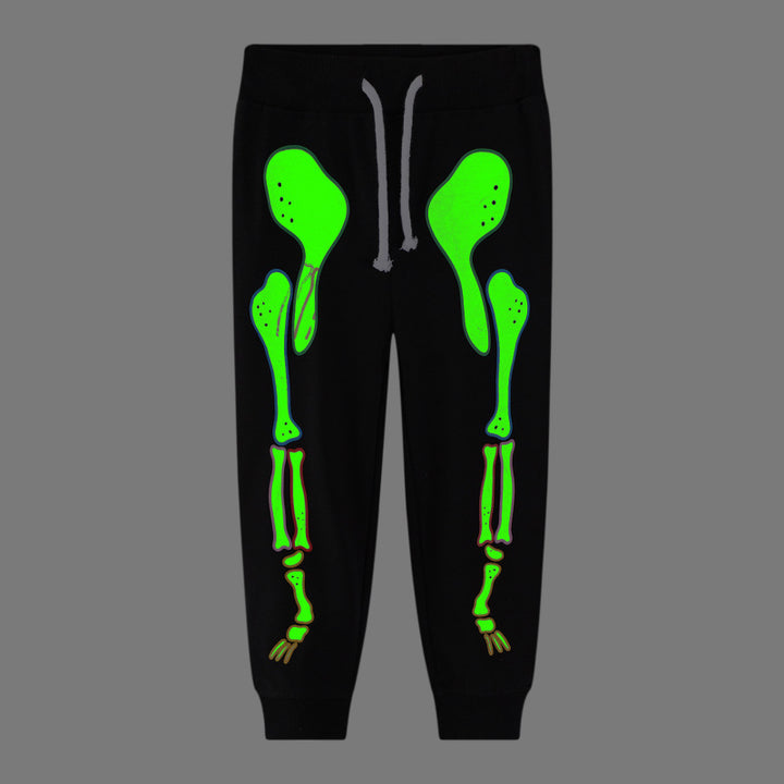 Men's Casual Jogging Pants with Luminous Skeleton Design Mune Fashion