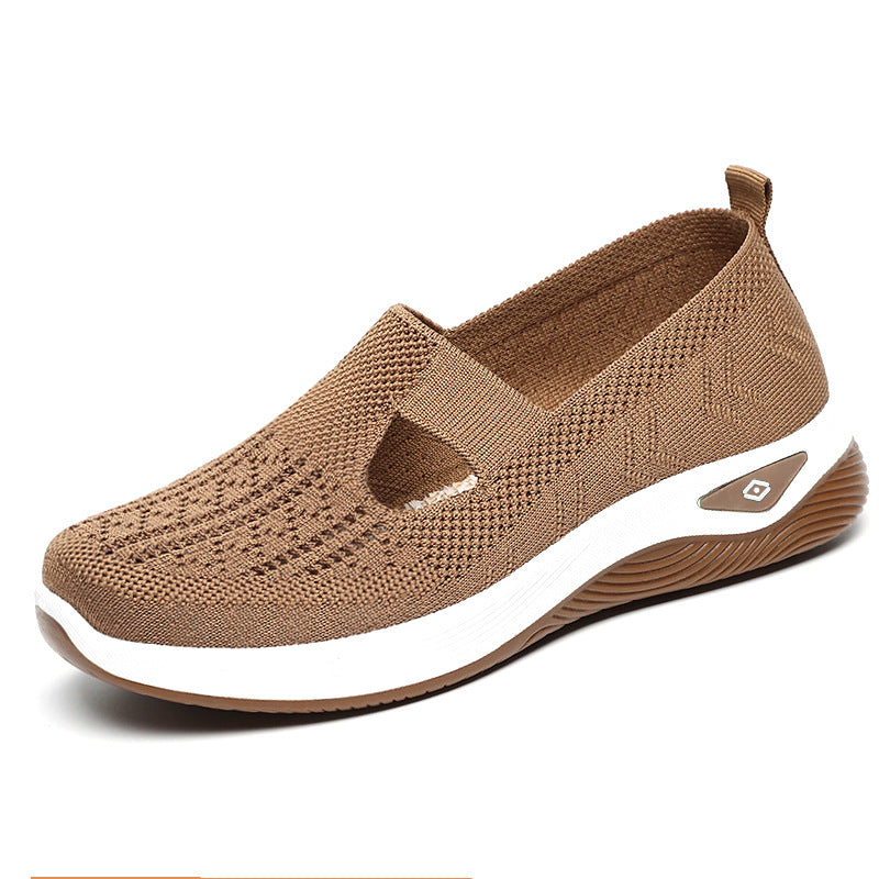 Ladies lightweight knitted slippers with orthopedic comfort sole Mune Fashion