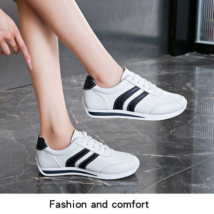 Women classic sneakers with stylish stripes Mune Fashion
