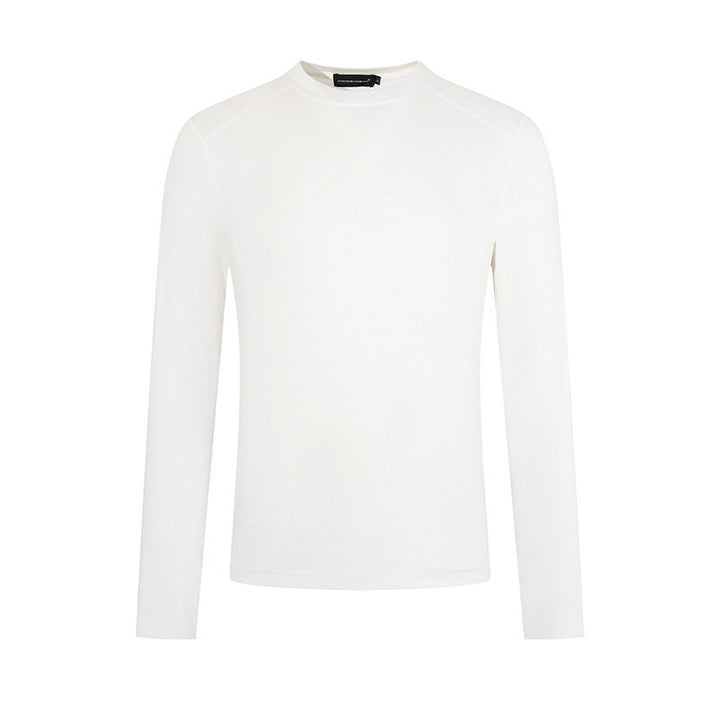 Men's fine knit pullover with round neck made of merino wool Mune Fashion