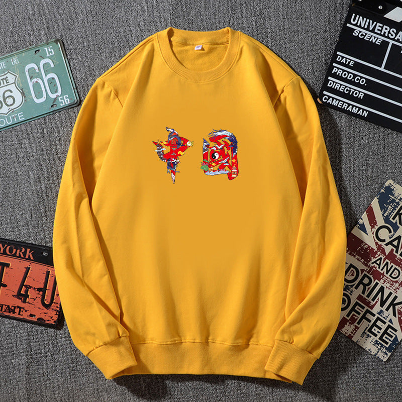 Unisex Oversized Sweatshirt with Round Neck and Subtle Graphic Application Mune Fashion