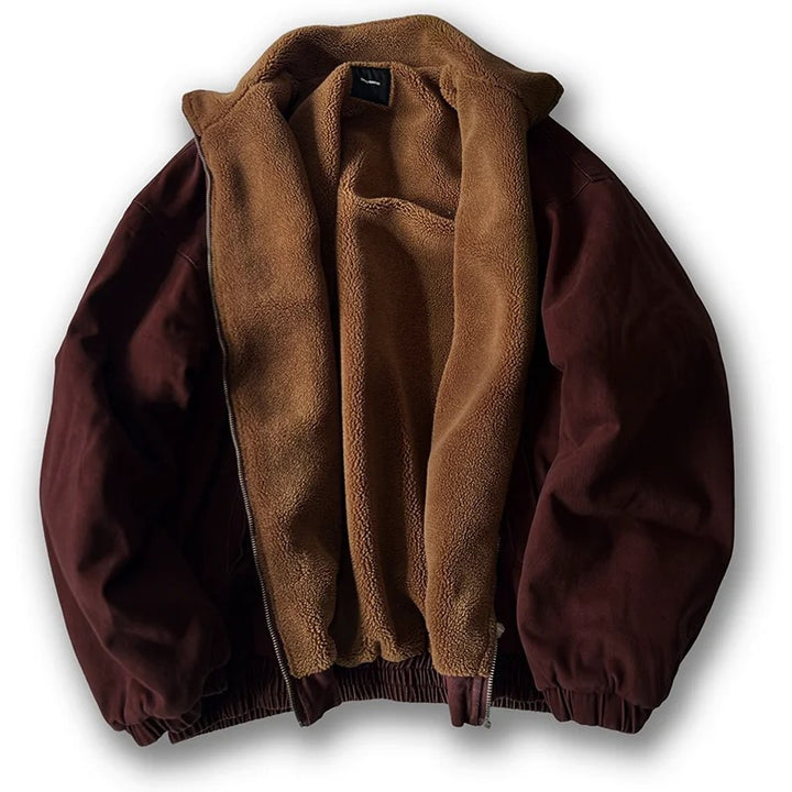 Unisex Padded Bomber Jacket with Teddy Lining Mune Fashion