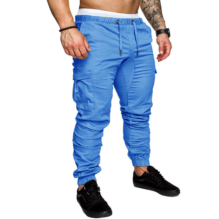 Men's Slim-Fit Cargo Jogger Pants with elastic drawstring, reinforced seams, and multiple pockets Mune Fashion