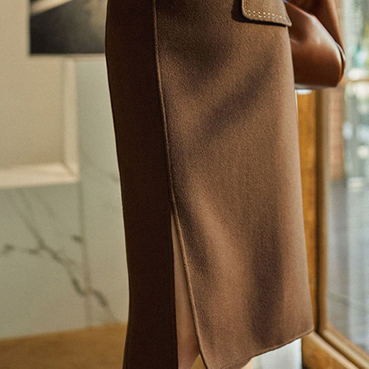 Ladies Elegant Pencil Skirt with High Split and Tailored Cut Mune Fashion
