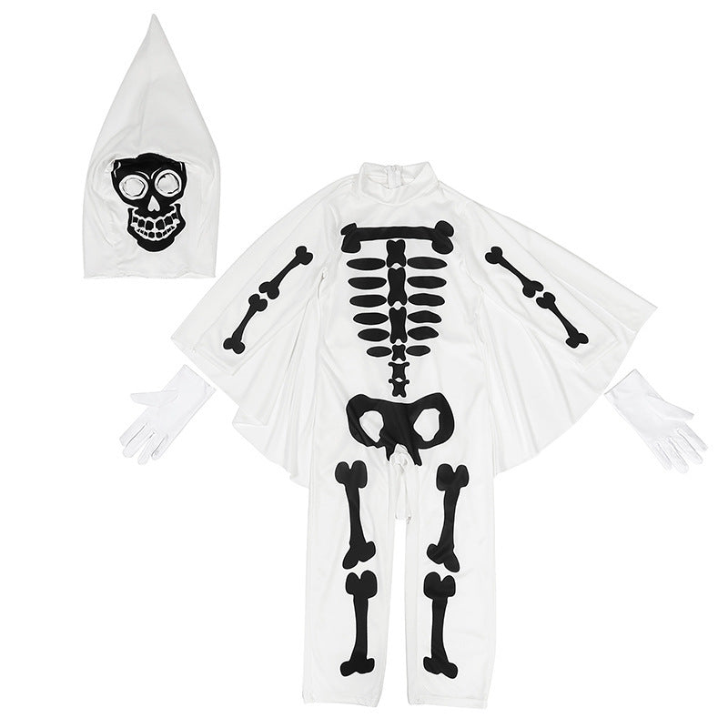 Women's skeleton costume with cloak and gloves Mune Fashion