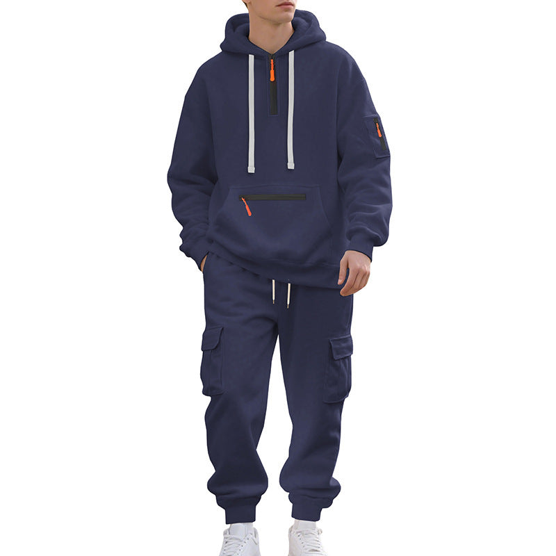 Men's nan utilitarian hoodie and cargo joggers set Mune Fashion