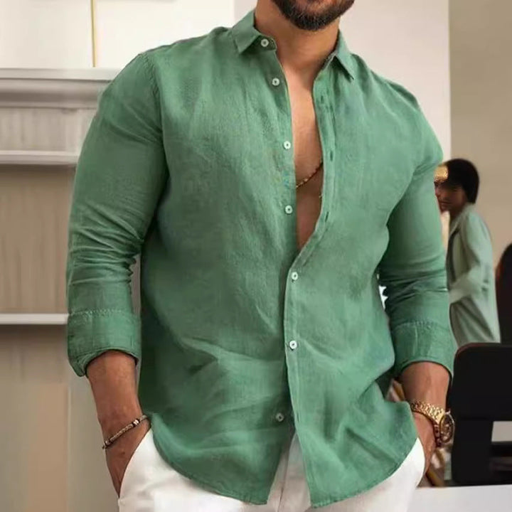 Men's Lightweight Linen Shirt Mune Fashion