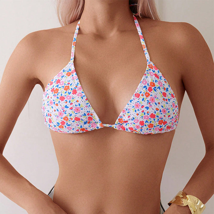 Ladies triangle bikini with romantic floral pattern Mune Fashion 1781605326
