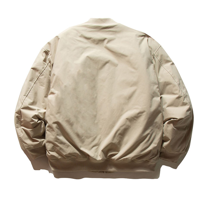 Men's Padded Bomber Jacket in MA-1 Style with Sleeve Utility Pocket Mune Fashion