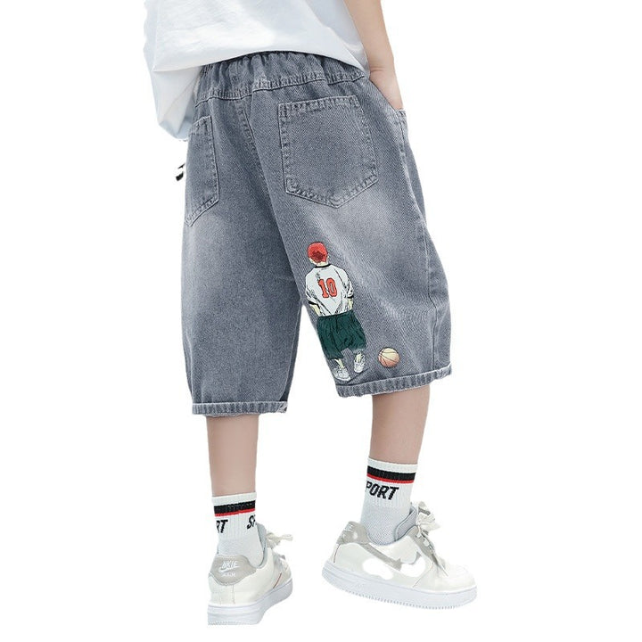 Unisex casual denim shorts with creative applications Mune Fashion