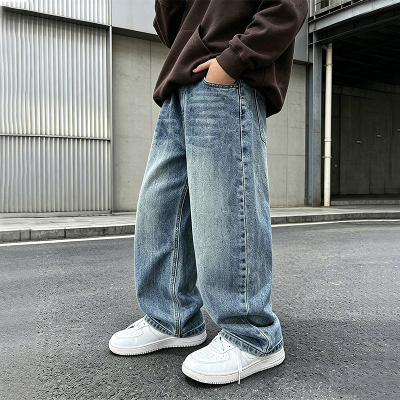 Men's loose denim jeans with casual fit Mune Fashion