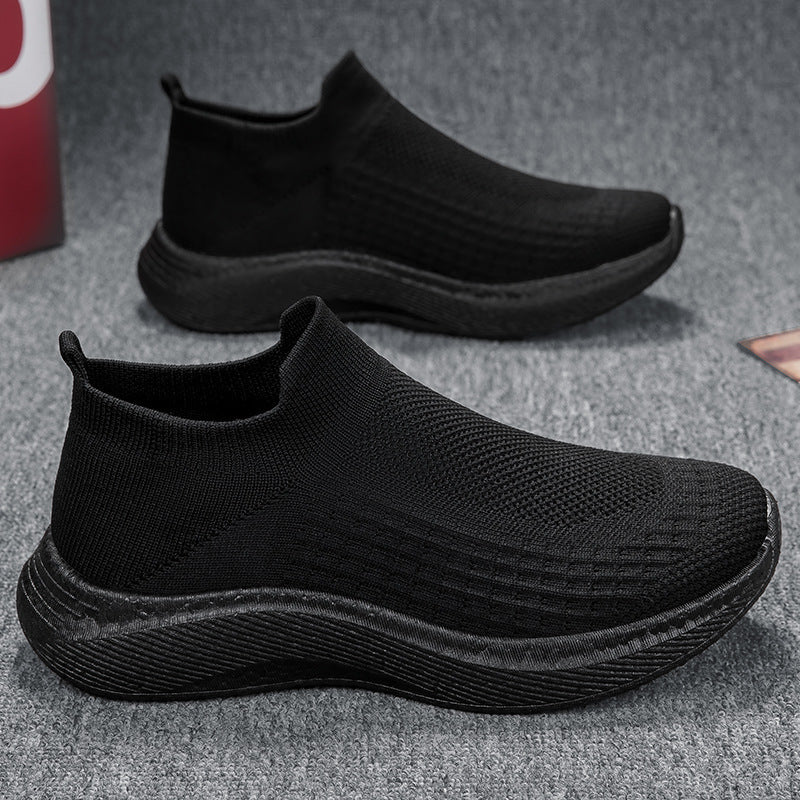 Men's seamless knit slip-on shoe with ergonomic midsole and heel tab Mune Fashion