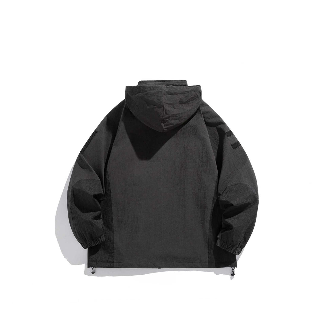 Men's Utility Hooded Parka with Concealed Zippers and Multifunctional Pockets Mune Fashion