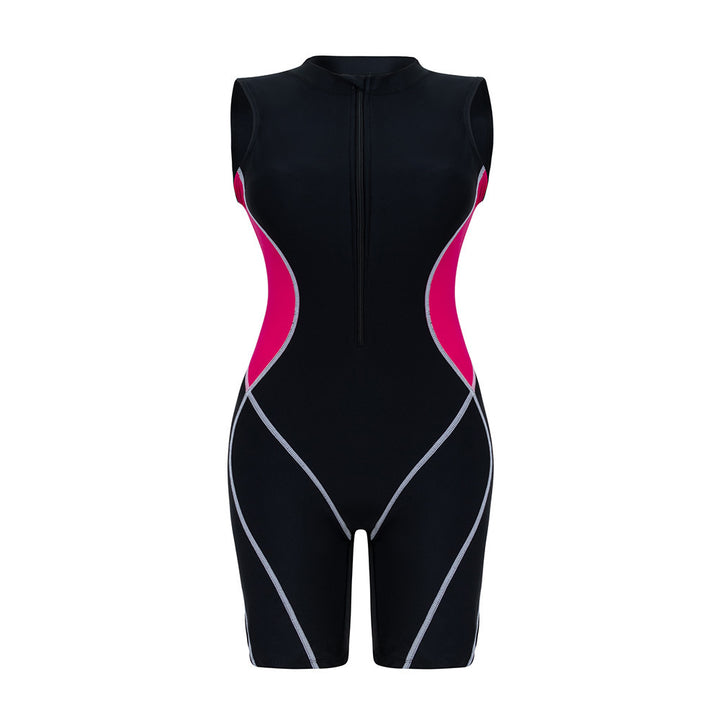 Women's Sporty One-Piece Swimsuit with Shaping Cut Mune Fashion
