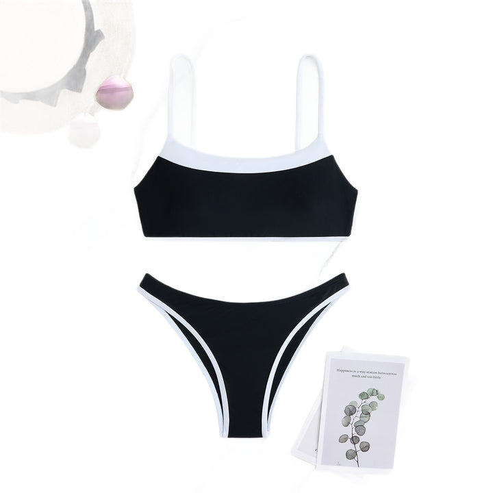 Damen Sportliches Bikini-Set mit kontrastierenden Bändern Echo Archiv
