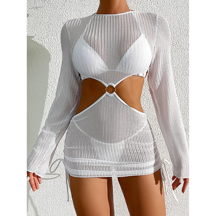 Women's Swim Skirt with Open Sides and Fashionable Ring Detail Mune Fashion