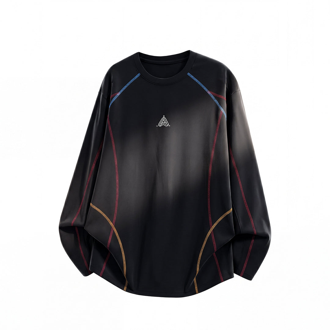 Unisex Wide Cut Sweatshirt with Decorative Flatlock Seams and Raglan Sleeves Mune Fashion