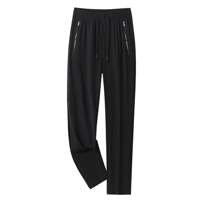Men's sporty jogging pants with adjustable waistband and zippered pockets Mune Fashion