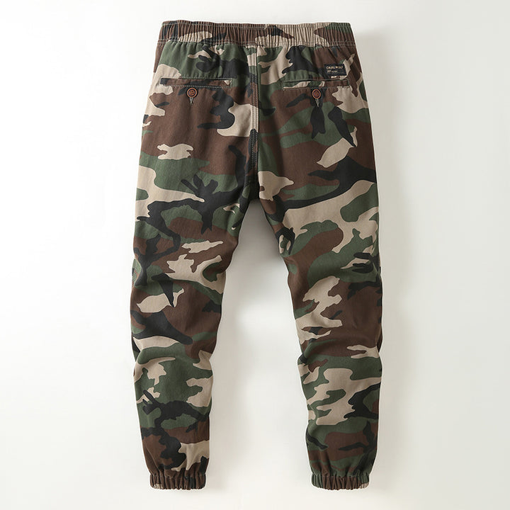 Men's jogger cargo pants with knee reinforcement and elastic waistband Mune Fashion