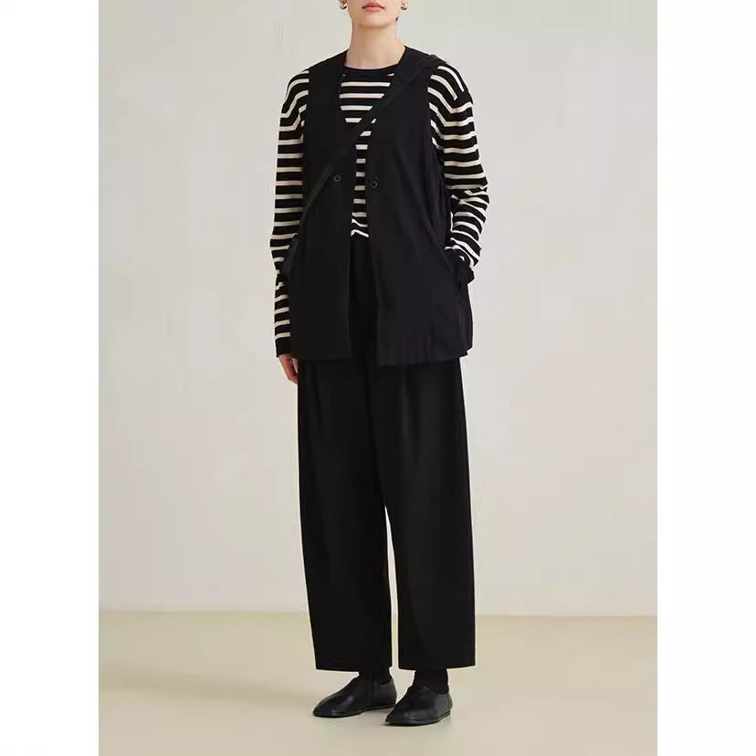Ladies Elegant and Loose Palazzo Pants Drune