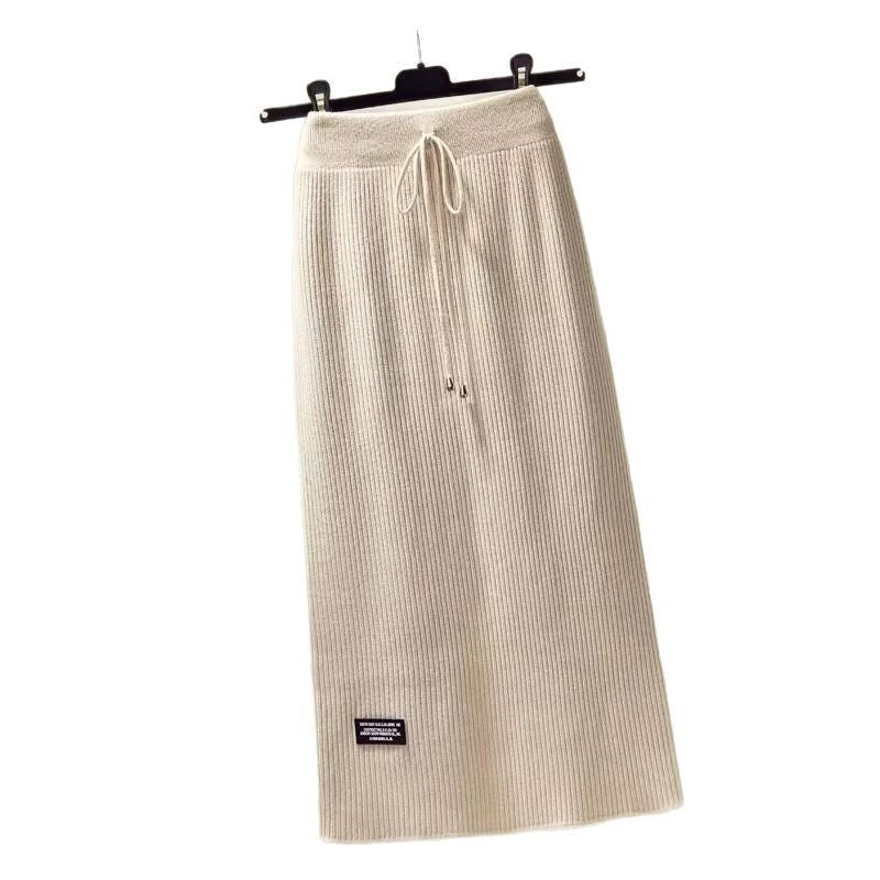 Women's Long Midi Skirt with Elastic Waistband Mune Fashion